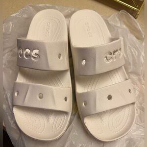 CROCS Classic White Slide Sandals